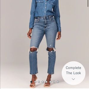 Abercrombie & Fitch ankle straight ultra high rise jeans - curve love